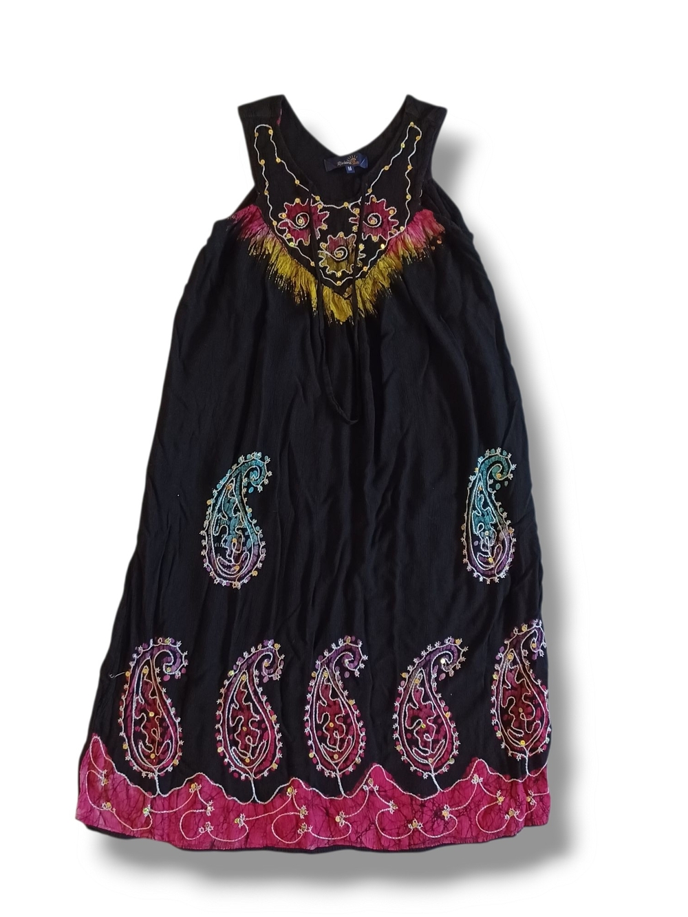 Riviera Sun Batik Women's Sun Dress Resortwear Beach Swim Cover Up Size M S